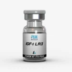 picture of vial of igf-1 lr3 1mg peptide powder by peak molecular